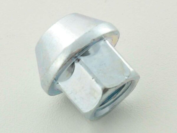 Écrou de roue simple, longueur 34 mm, collier conique M12x1,75 argent -