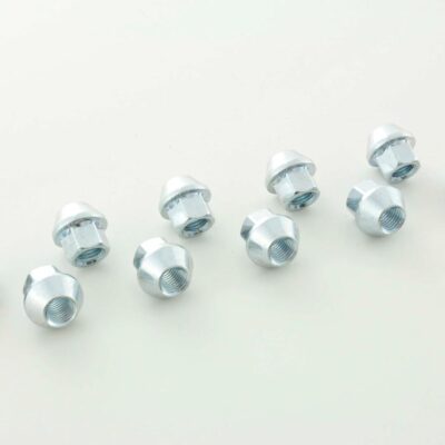 Jeu d'écrous de roue (10 pièces) Longueur 34 mm, collier conique M12x1,5 argent -
