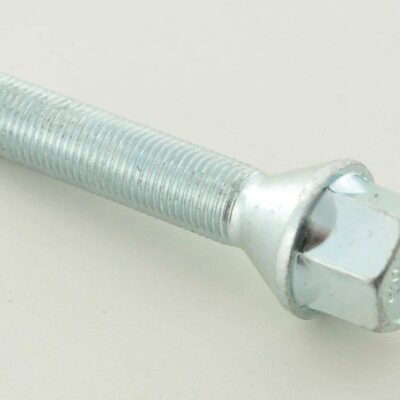 Boulon de roue individuellement, collier conique, longueur d'arbre 39 mm M12x1,25 argent -