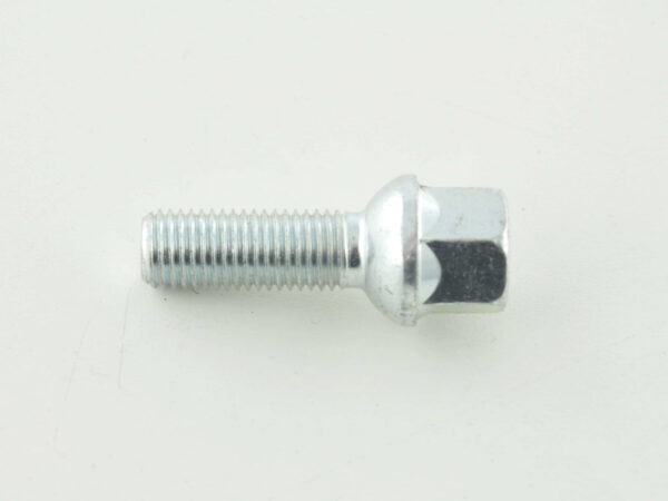 Boulon de roue simple, longueur d'arbre 32 mm, collier sphérique, argent M12x1,5 - – Image 4