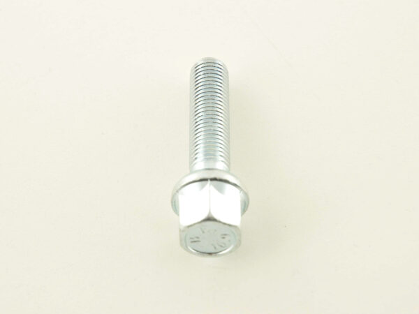 Boulon de roue simple, longueur d'arbre 45 mm, collier sphérique, argent M12x1,5 - – Image 2