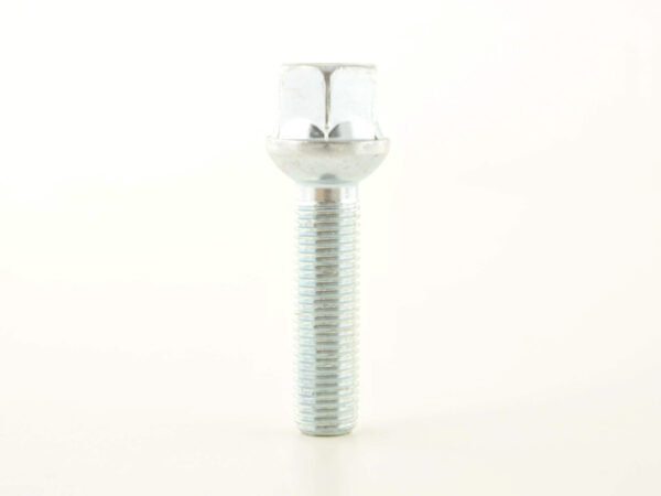 Boulon de roue simple, longueur d'arbre 45 mm, collier sphérique, argent M12x1,5 - – Image 7