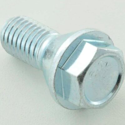 Jeu de boulons de roue (10 pièces) longueur d'arbre 26 mm, collier conique, tête courte, argent M14x1,5 -