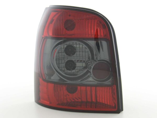 Jeu de feux arrière Audi A4 Avant type B5 95-00 noir / rouge -