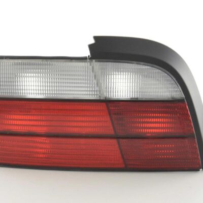 Jeu de feux arrière BMW Série 3 Coupé type E36 91-98 rouge/blanc -
