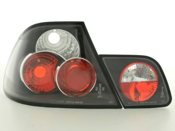 Jeu de feux arrière BMW Série 3 Coupé type E46 97-02 noir -