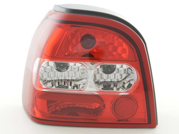 Jeu de feux arrière VW Golf 3 type 1HXO 92-97 blanc / rouge -