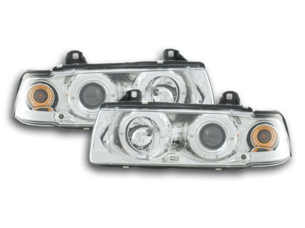 Phare avant BMW Série 3 Limo type E36 92-98 chrome -