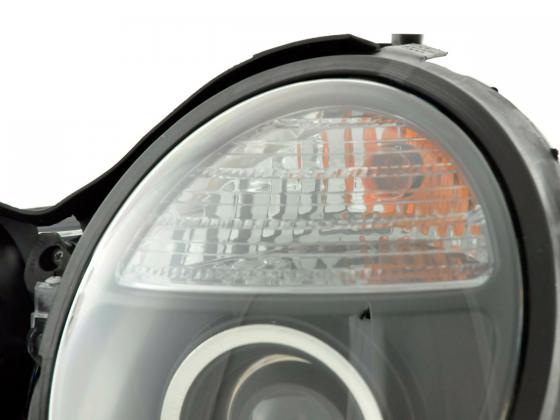 Jeu de phares Mercedes Classe E type W210 99-01 noir pour conduite à droite - – Image 2