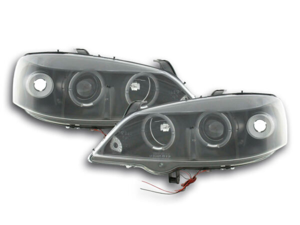 Phares avant Opel Astra G 98-03 noir -
