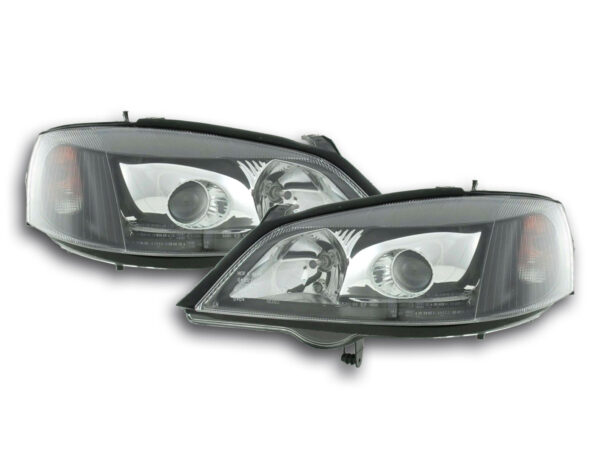 Phares Opel Astra G 98-03 noir -