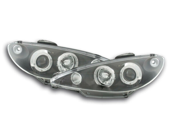 Phare avant Peugeot 206 98-03 noir -