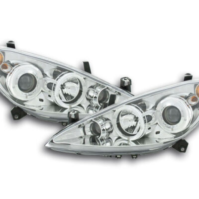 Phare avant Peugeot 307 01-06 chrome -