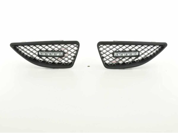 Calandre sport avec feu de position calandre avant Renault Megane 99-02 noir -