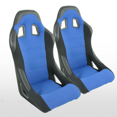 Sièges sport FK Sièges baquets complets pour voiture Set Edition 4 tissu bleu -