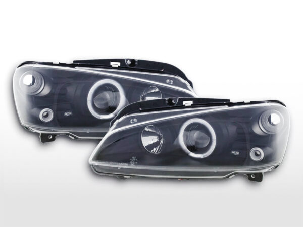 Phare avant Peugeot 106 96-03 noir -