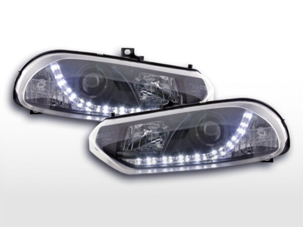 Phare Daylight LED DRL look Alfa Romeo 156 type 932 98-02 noir -