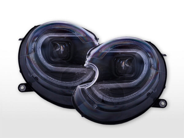 Kit phares xénon Feu de position LED Mini Cooper (R55, R56) 06-12 noir -