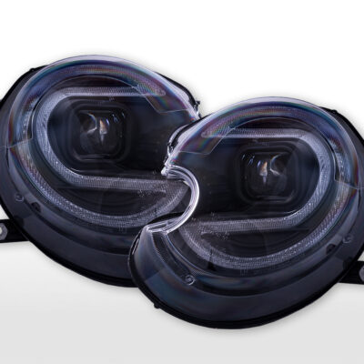 Jeu de phares halogènes Feu de position LED Mini Cooper (R55, R56) année 06-12 noir -