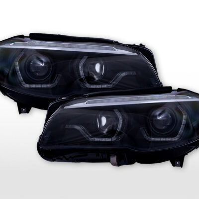 Kit phares xénon Feux diurnes LED AFS BMW Série 5 F10 année 11-13 noir -