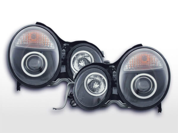 Phare avant Mercedes Classe E type W210 99-01 noir -