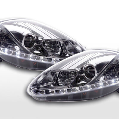 Phare Daylight LED DRL look Fiat Grande Punto type 199 08- chromé -