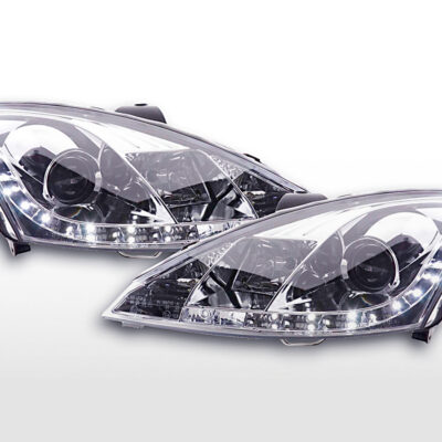 Phare Daylight à LED DRL look Ford Focus 3/4/5 portes. 01-04 chromé -