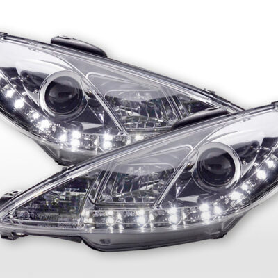 Phare Daylight LED DRL look Peugeot 206 98- chrome -