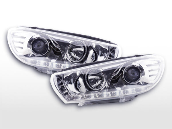 Phare Daylight LED DRL look VW Scirocco 3 Type 13 08- chromé -