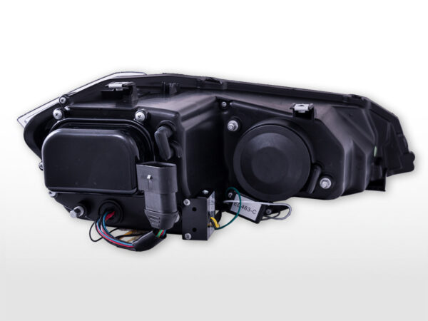 Jeu de phares feux diurnes LED VW Polo VI type AW année 17-21 noir pour véhicules avec direction à droite - – Image 3