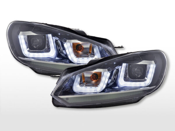 Phare Daylight LED feux de jour VW Golf 6 08-12 noir -