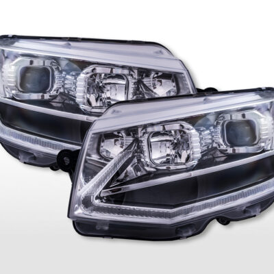 Jeu de phares halogènes VW T6 année 16-19 chromé -