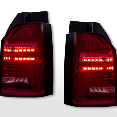 Jeu de feux arrière LED VW T6 année 16-19 version ampoule d'origine rouge/clair -