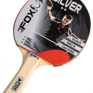 Table tennis Silver 2 Star raquette de tennis de table 23 cm blanche/rouge - Fox TT