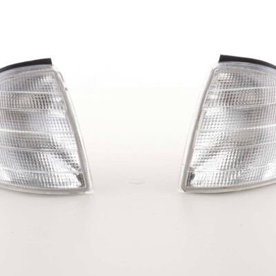 Jeu de clignotants avant Mercedes Benz Classe C type W202 94-99 blanc -