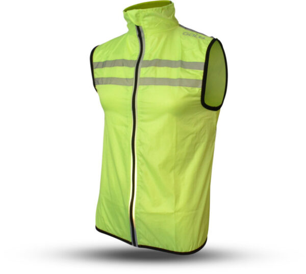 Reflection vests Windbreaker gilet en maille usb led jaune fluo taille S - Gato Sports