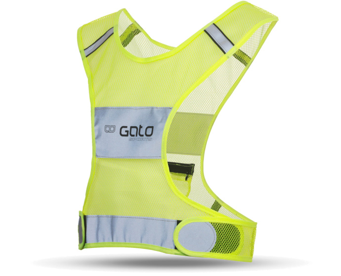 Reflection vests X gilet réfléchissant jaune fluo taille M - Gato Sports – Image 2