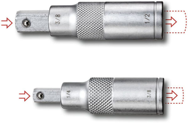 Key sets Adaptateur/rallonge 6-en-2 Argent 2 pièces - Gedore Red – Image 3
