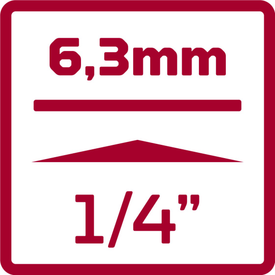 Key sets Jeu de clés à douilles 1/4 Inch SW 4- 13 mm Argenté 33 pièces - Gedore Red – Image 7