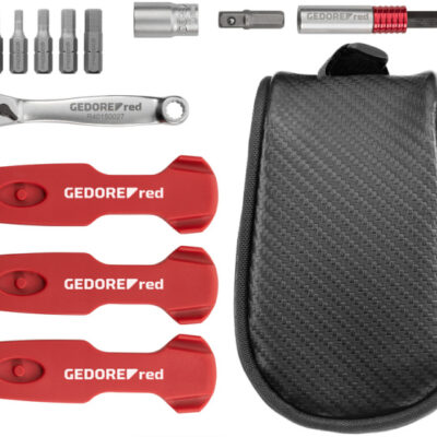 Coffres outils Kit d'outils de voyage pour vélo 13 pièces - Gedore Red