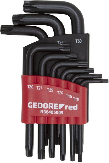 Key sets Jeu de clés Torx (T10-50) courtes 9 pièces - Gedore Red – Image 2