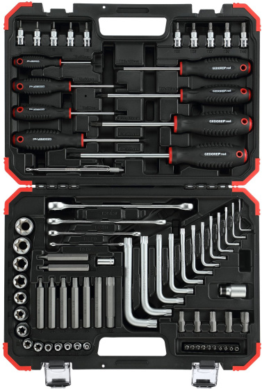 Key sets Kit d'assemblage TX dans l'étui 1/2 Inch Argent 75 pièces - Gedore Red – Image 3