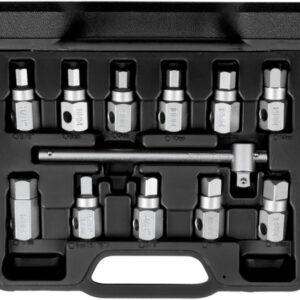 Key sets Jeu de clés de vidange d'huile Poignée croisée 3/8 Inch 12 pièces - Gedore Red