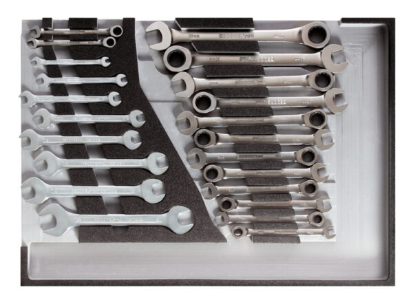 Key sets Jeu de clés à anneaux 1/1 CT module 22 pièces - Gedore Red – Image 2