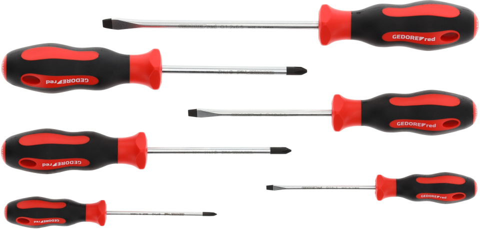 Screwdrivers sets jeu de tournevis Phillips (PH) + fente 6 pièces - Gedore Red – Image 3
