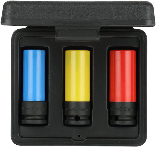 Key sets Jeu de clés à chocs avec douille de protection 1/2 pouce 3 pièces - Gedore Red – Image 3