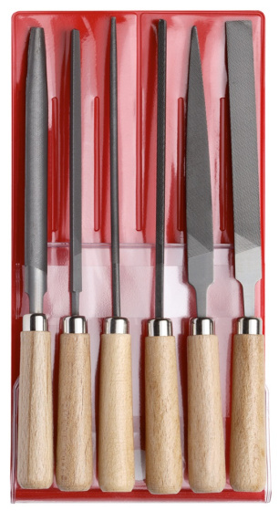 Files sets Set de limes avec manche en bois 6 pièces - Gedore Red