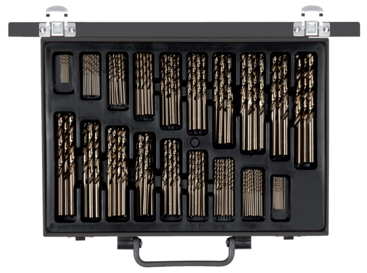 Drill sets Jeu de mèches hélicoïdales 1-10 mm Argent 170 pièces - Gedore Red