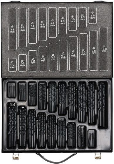 Drill sets Jeu de mèches hélicoïdales 1-10 mm Argent 170 pièces - Gedore Red – Image 3