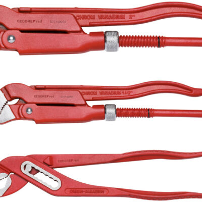 Pliers sets Kit de pinces Clé à pipe 3 pièces et pince pour pompe à eau - Gedore Red